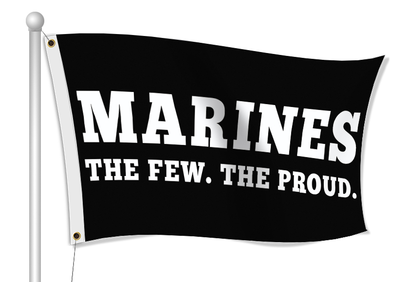 Custom Printed Marine Fabric Flag | Banners.com